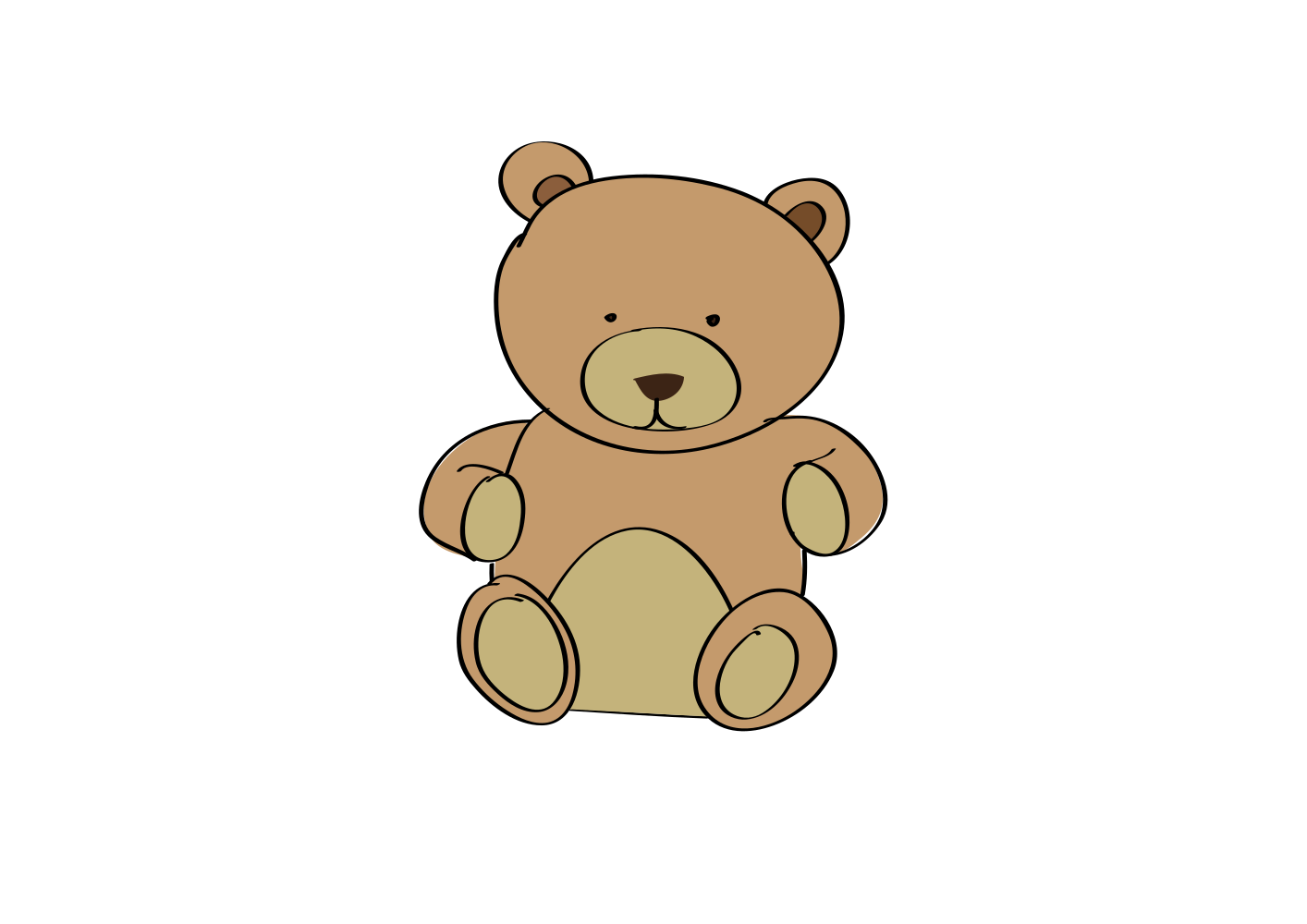 OnlineLabels Clip Art - Teddy Bear